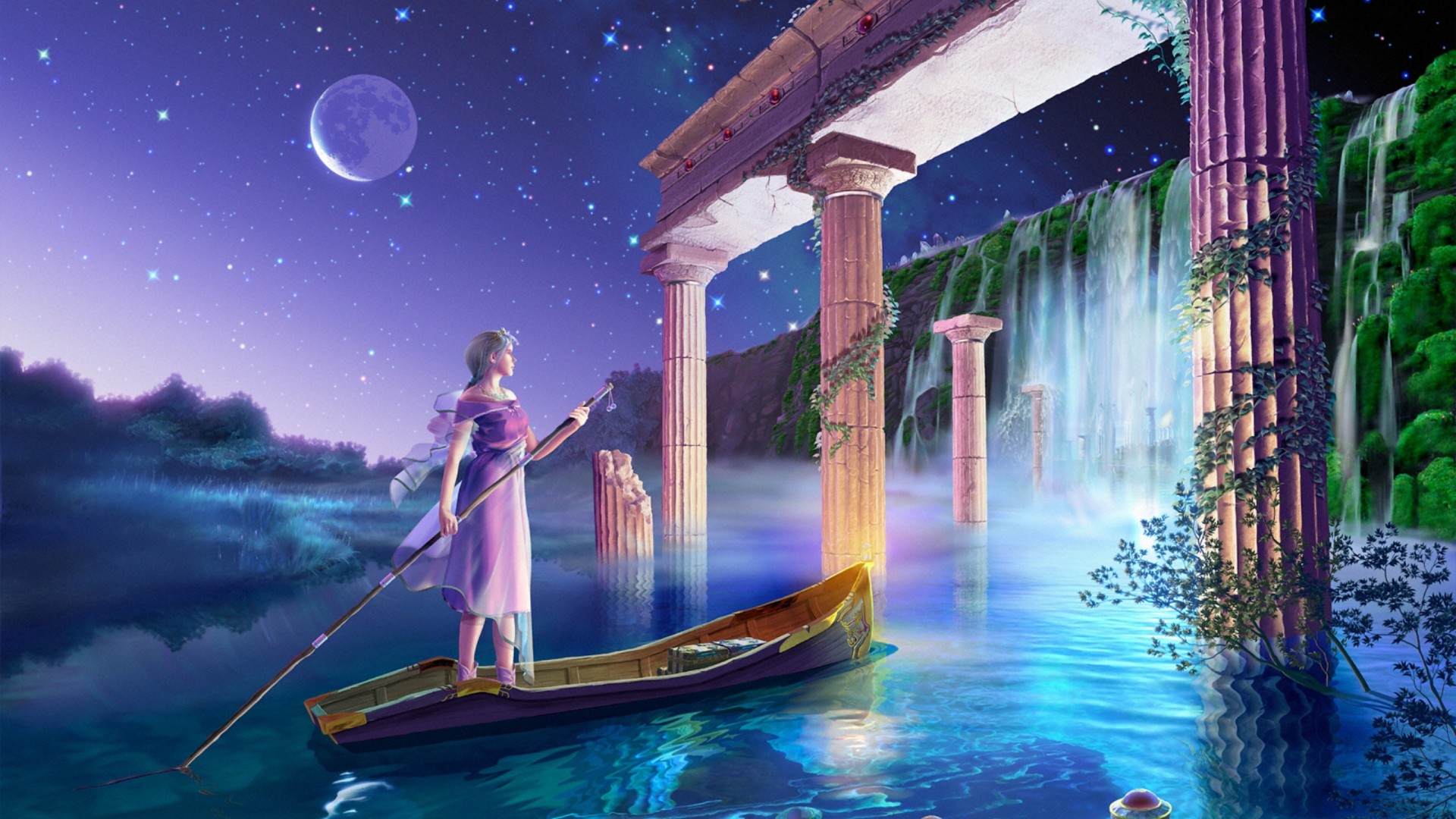 ['加贺谷穰 天国探险 Celestial Exploring 插画集 高清梦幻壁纸 桌面壁纸合集']
