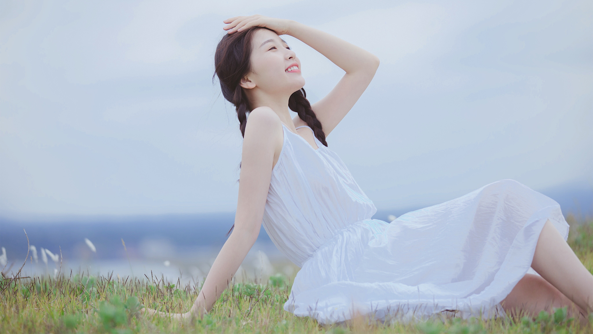 ['虞书欣 户外写真 小清新 壁纸 甜美 清纯 摄影']