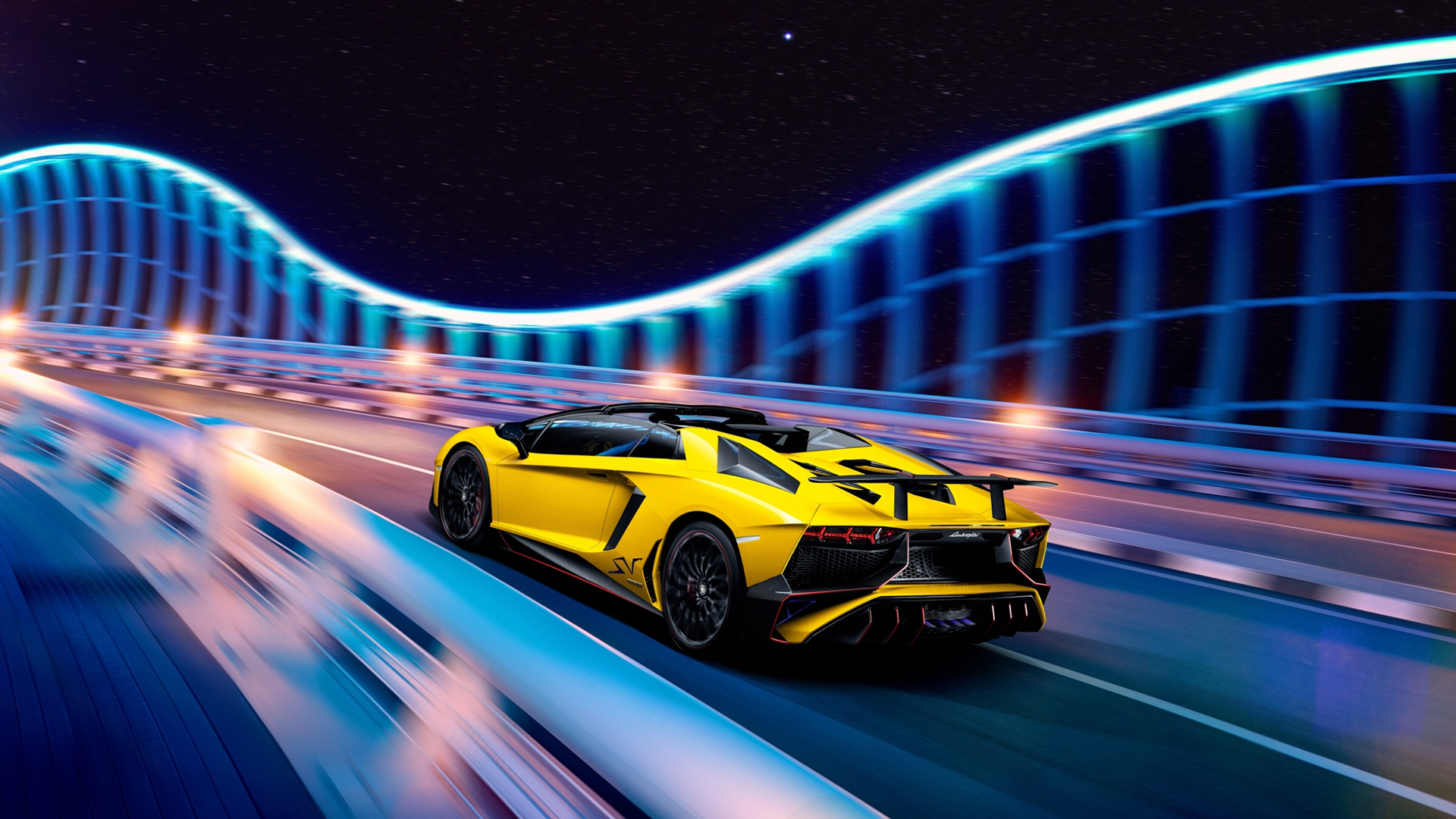 ['兰博基尼 Aventador SV Roadster 敞篷 超跑 高清壁纸 4K下载']