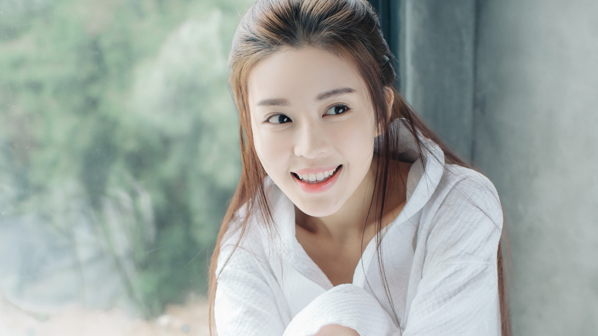 ['温心 Swan 高清清纯美女桌面壁纸 森女风写真 甜美校花 4K壁纸下载']