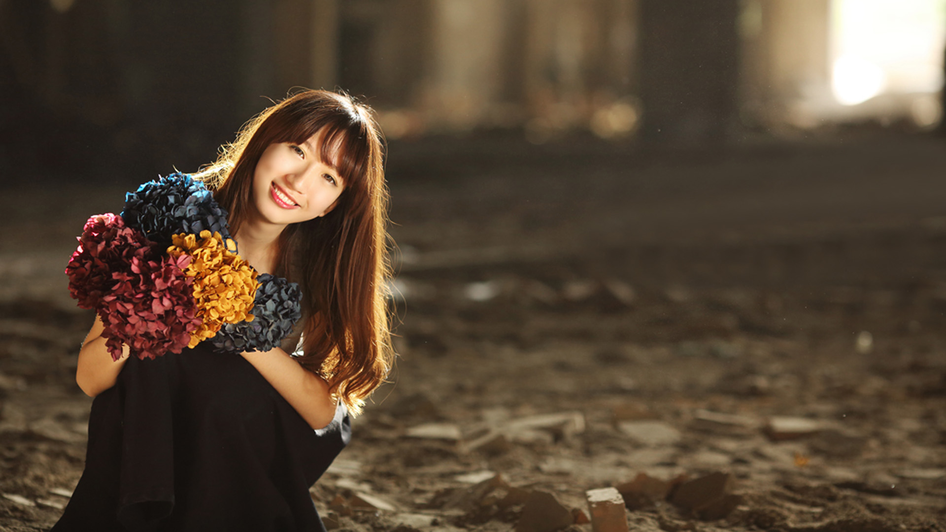 ['紫阳花 二次元壁纸 清纯少女 动漫美图 花语寓意 高清壁纸']