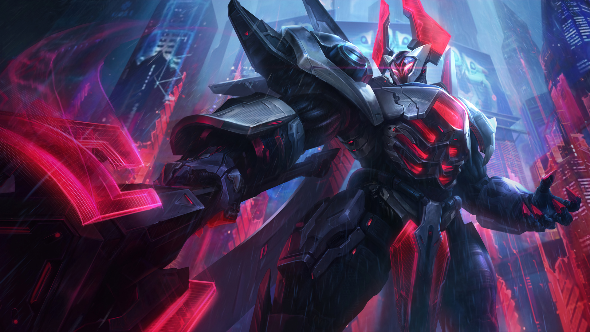 ['LOL 英雄联盟 铁铠冥魂 莫德凯撒 源计划 超体皮肤 4K壁纸']