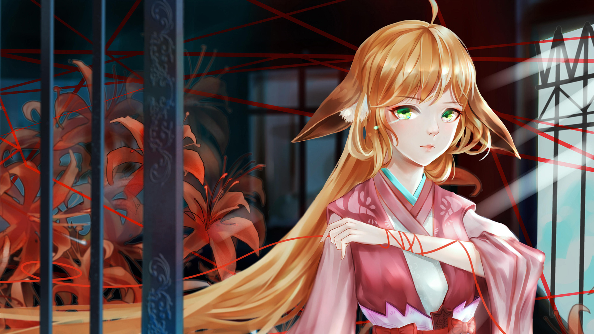 ['狐妖小红娘 高清壁纸 涂山红红 桌面壁纸 动漫 月红篇 镜花缘篇']