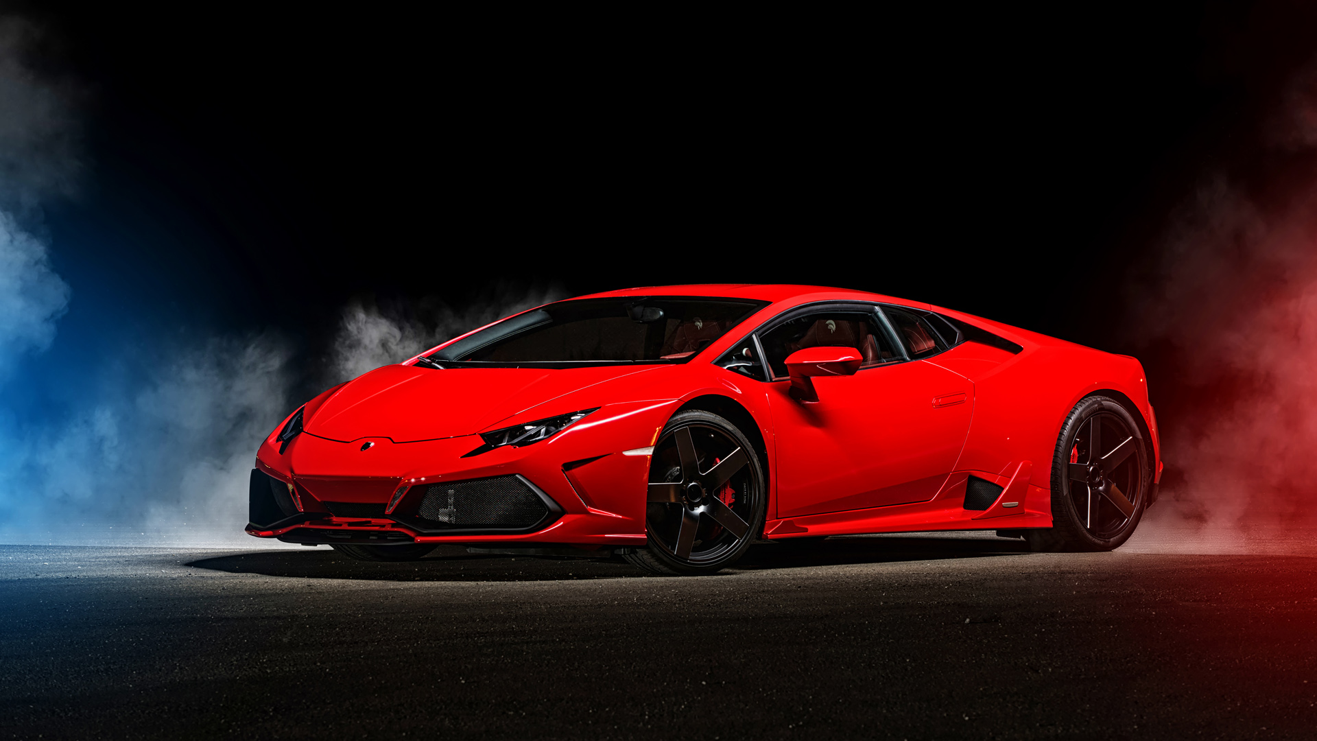['红色兰博基尼Huracán 2015高清壁纸下载']