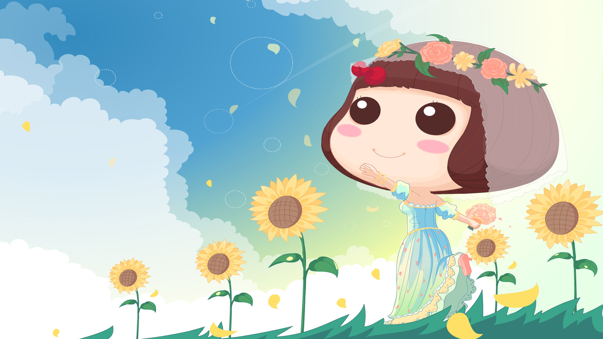['麦拉风 婚纱 旅行 壁纸 唯美插画']