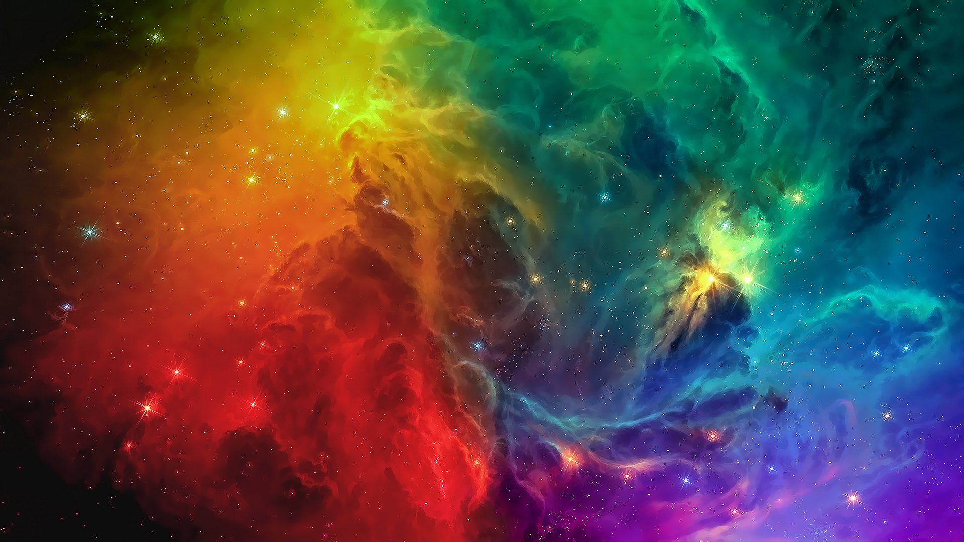 ['超清梦幻星系宇宙太空星云星空壁纸']