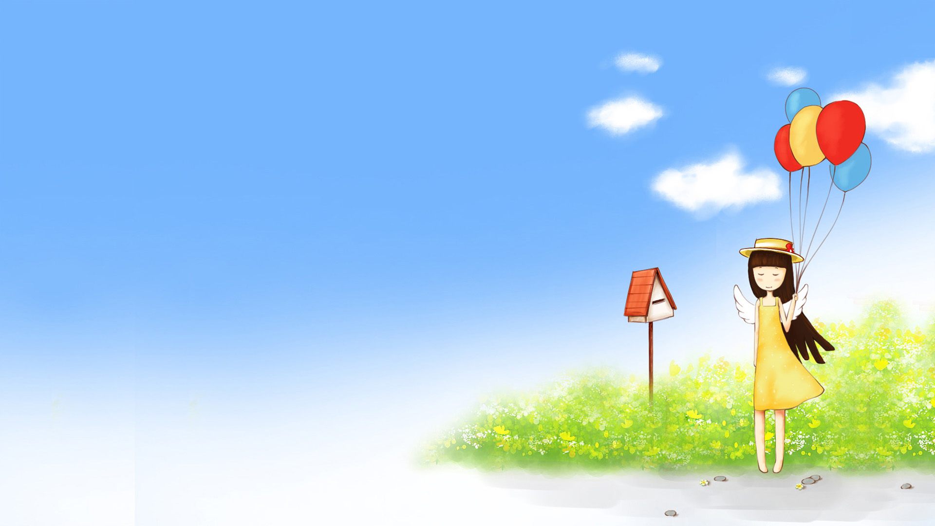 ['蓝天 气球 壁纸 高清 风景 热气球']