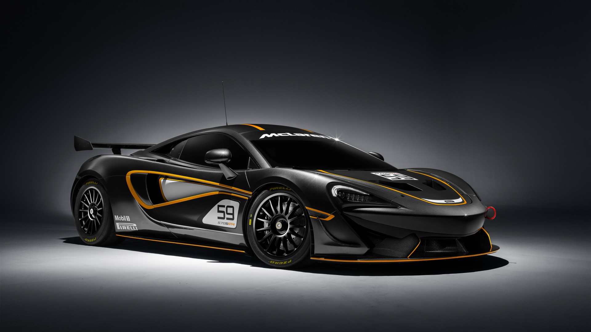 ['迈凯轮 570S GT4 跑车电脑壁纸']