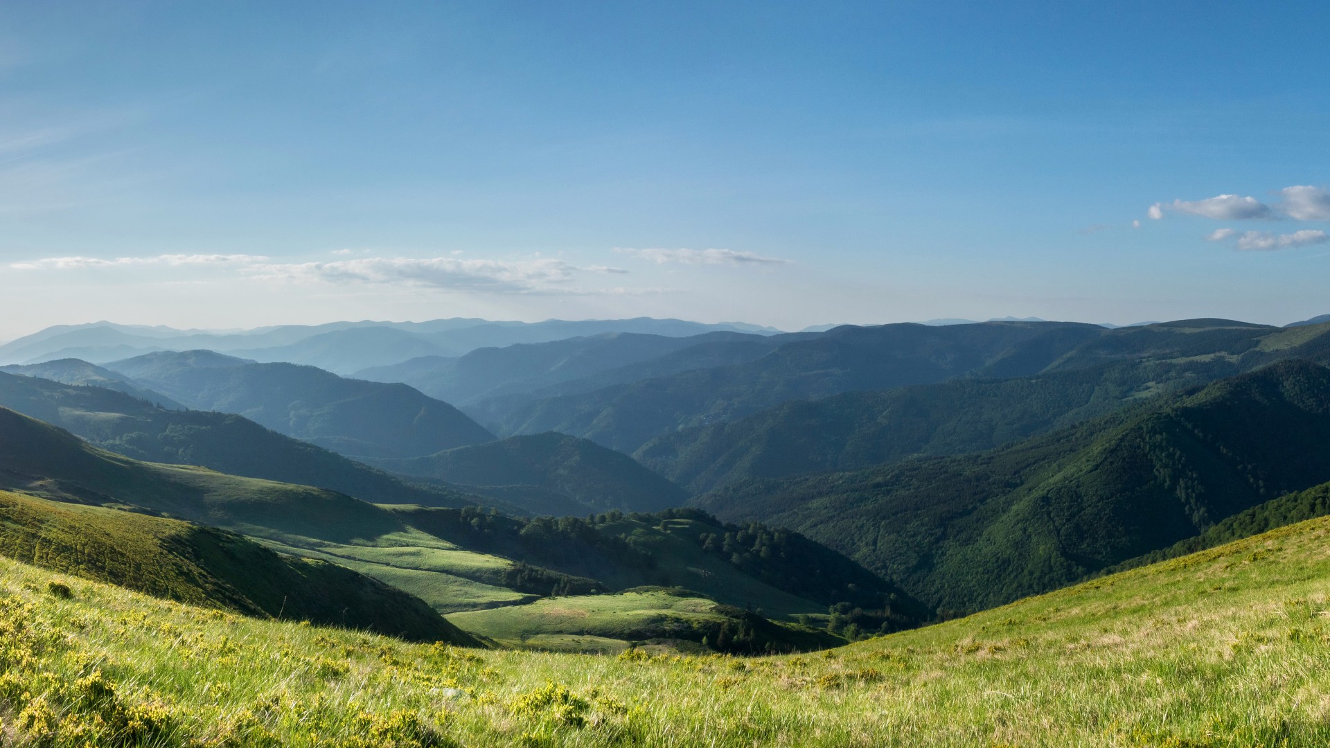 ['保加利亚皮林山 冰川湖泊 高山草甸 自然风景 高清壁纸']