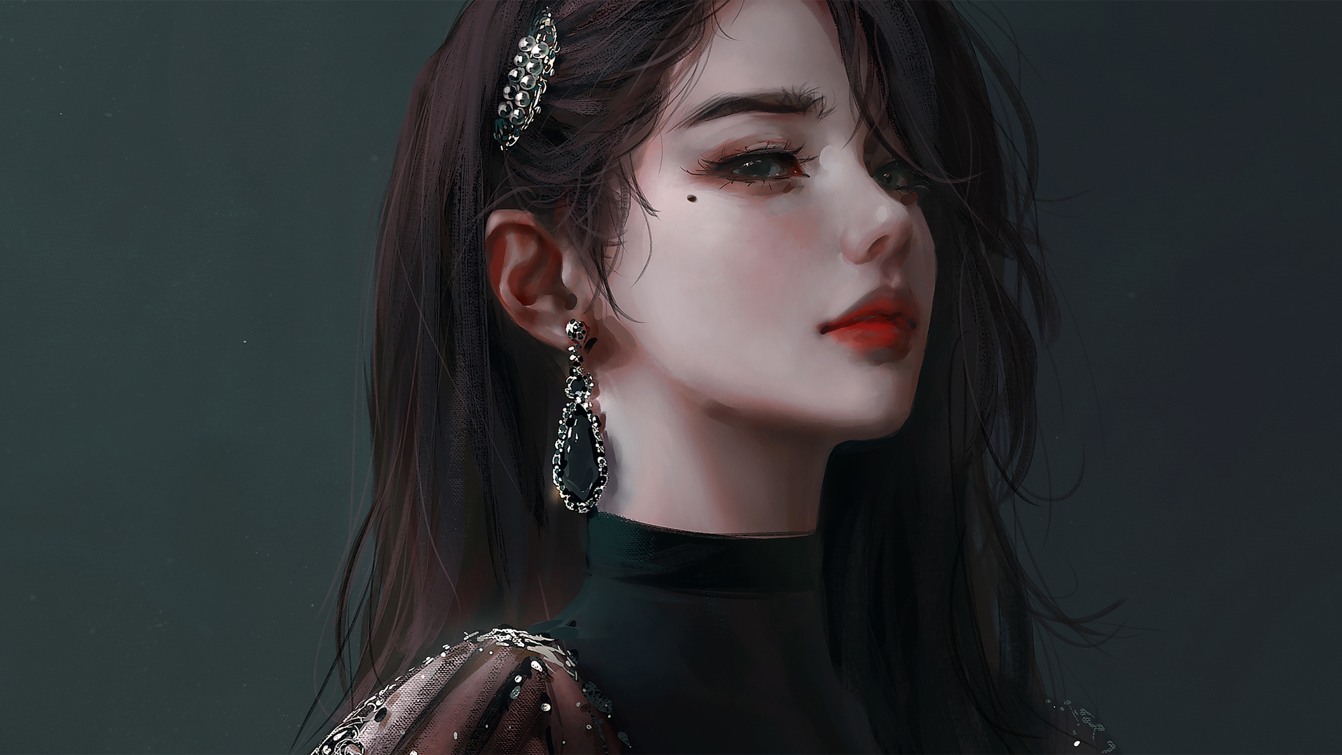 ['动漫少女 厚涂画风 高清壁纸']