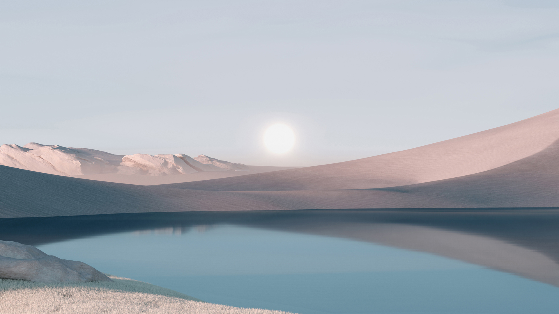 ['沙漠 冬天 风景 Win11 壁纸']