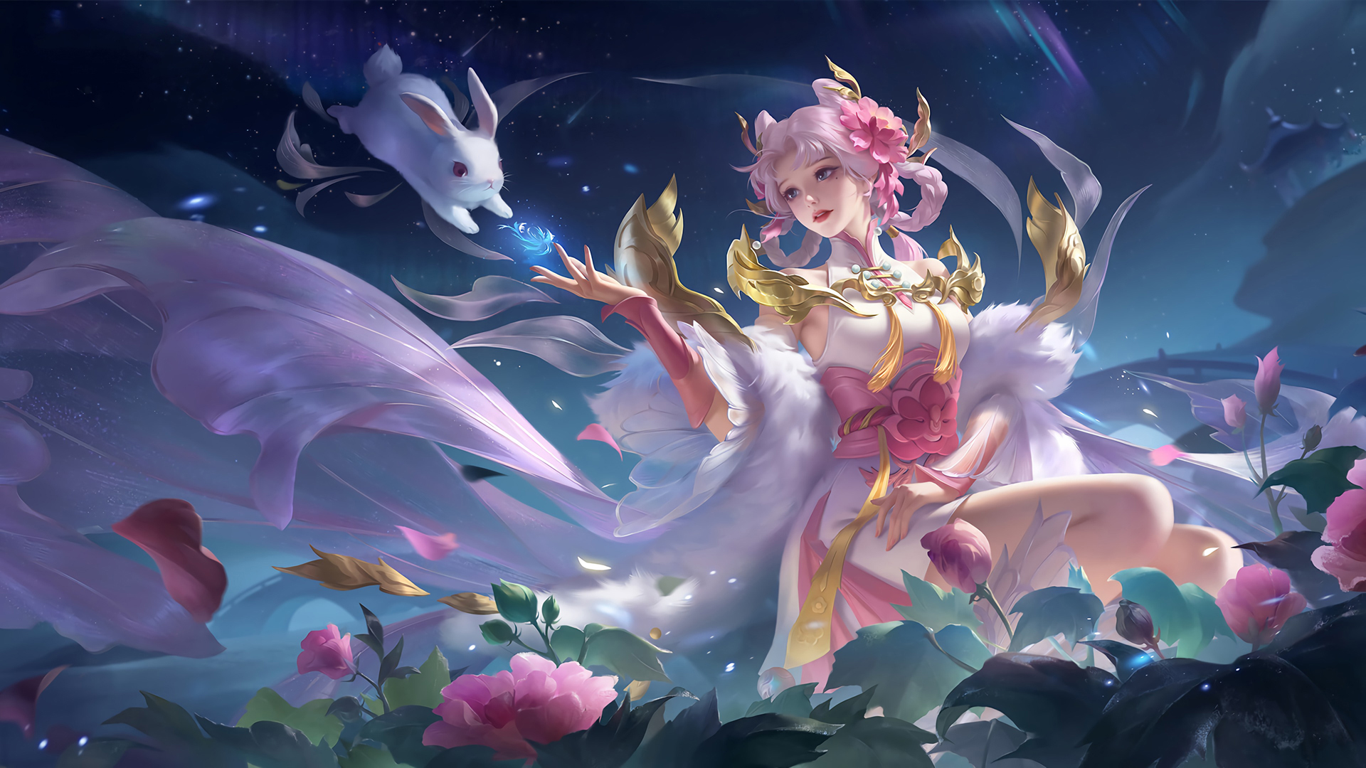 ['王者荣耀 嫦娥拒霜思 壁纸 皮肤 高清']