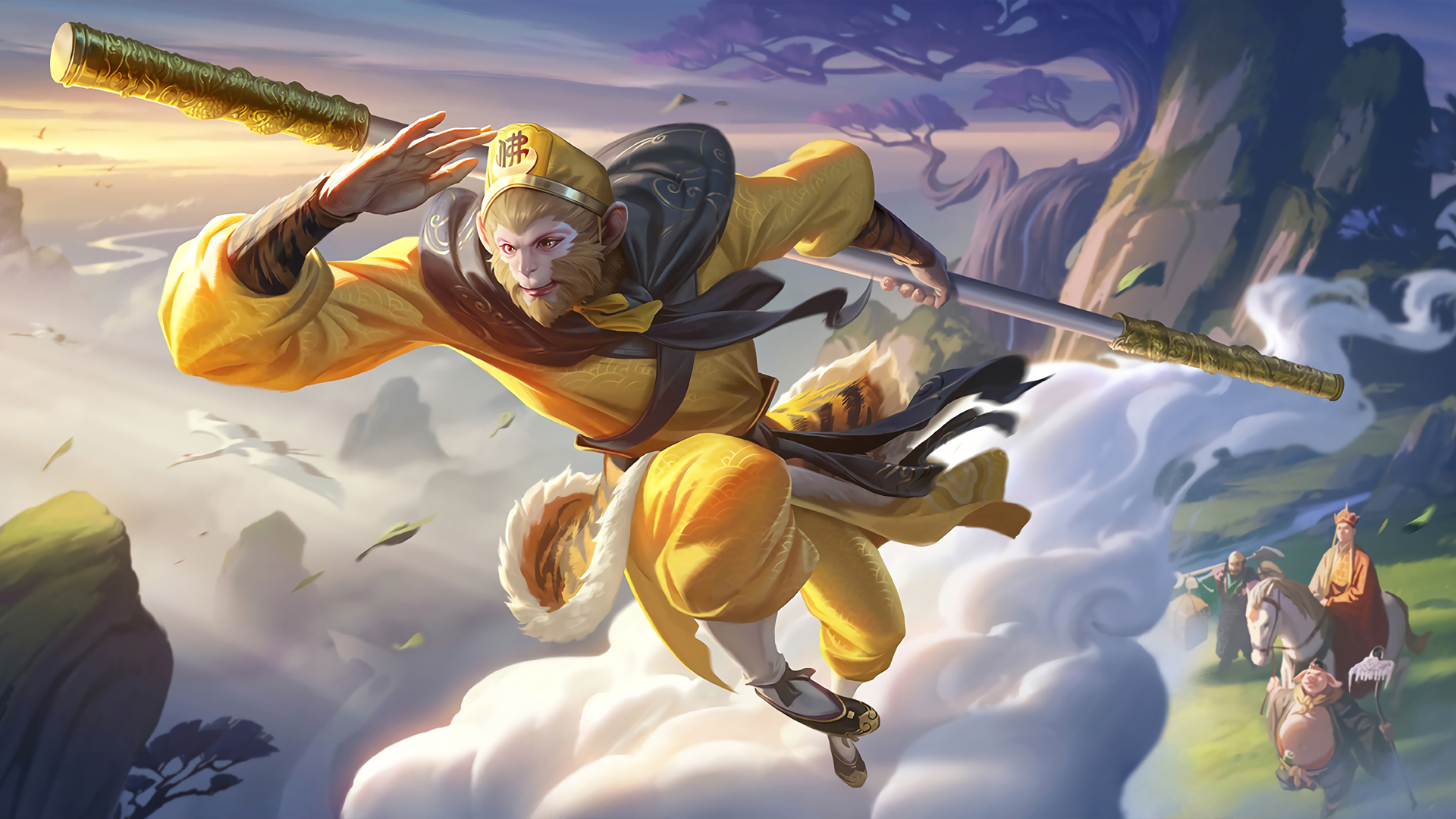 ['王者荣耀 孙悟空 孙行者 高清壁纸 限定皮肤']