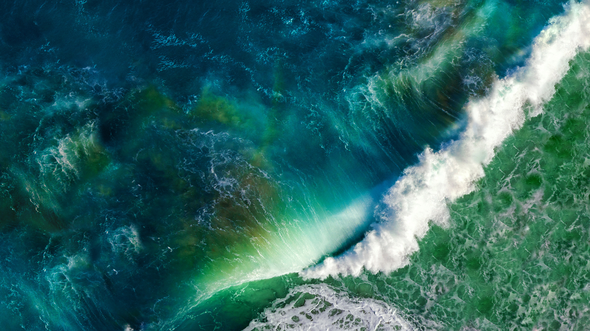 ['苹果MAC 海洋 海浪 高清 桌面壁纸 风景']