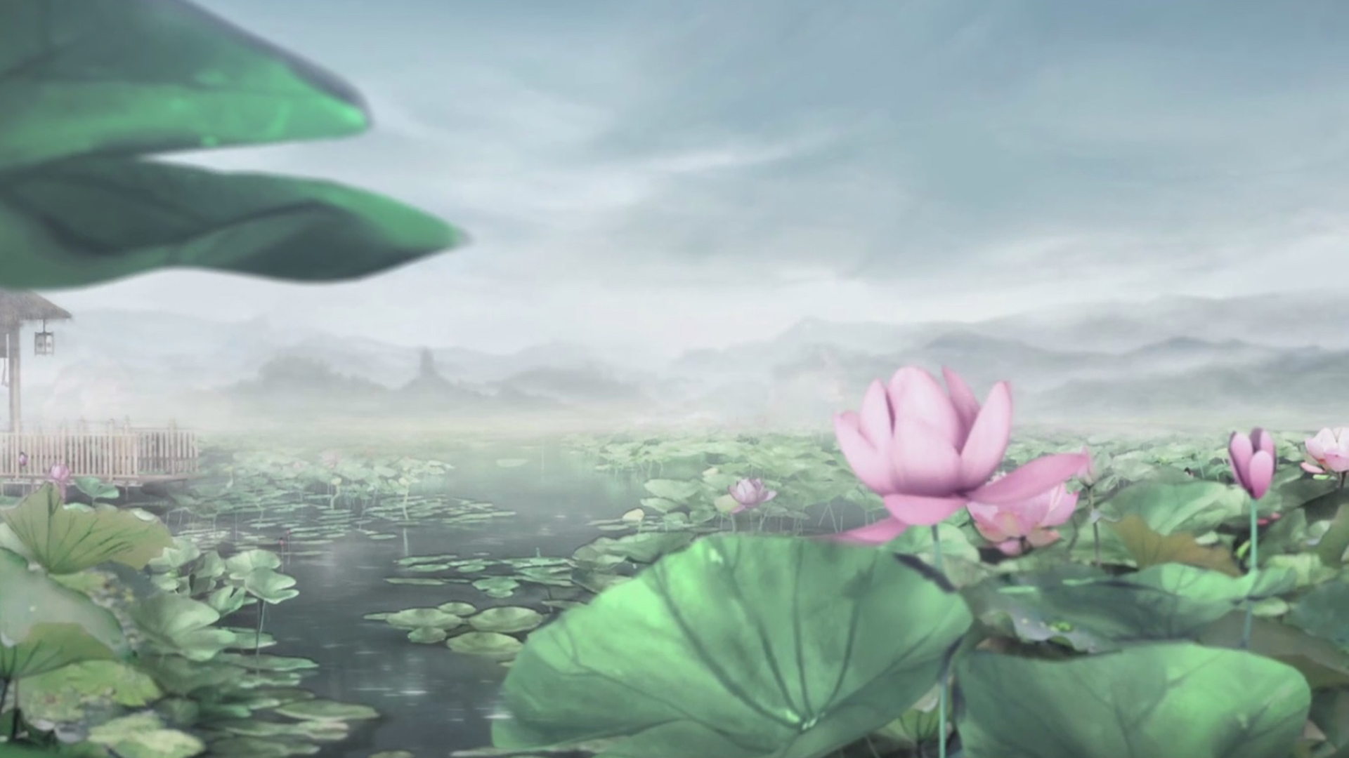 ['魔道祖师 莲花坞 荷花塘 忘羡同人 古风壁纸']