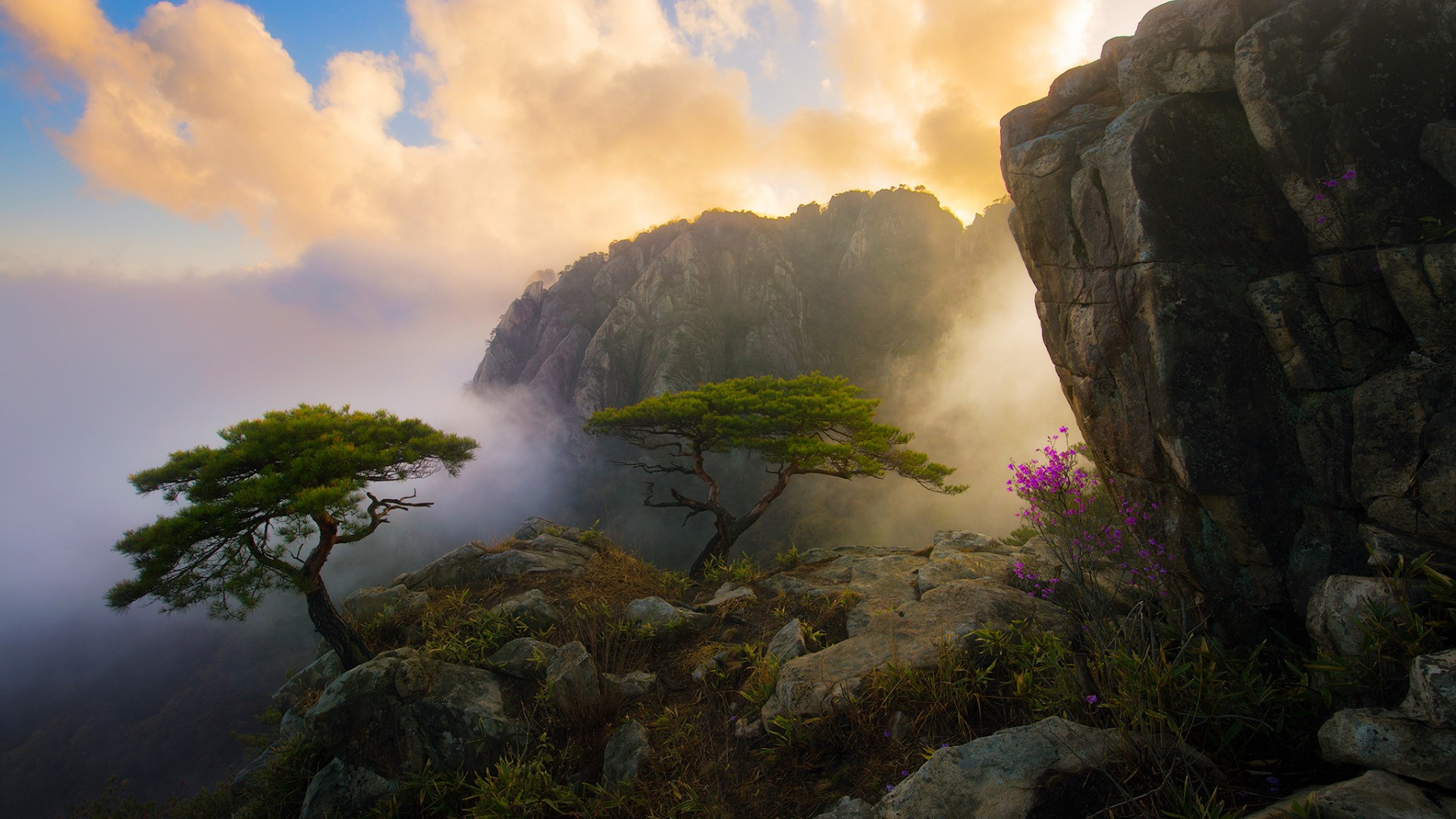 ['风景壁纸 自然风景 高清山水风光 天空云山 岩石景观 桌面壁纸 自然元素 生态之美']