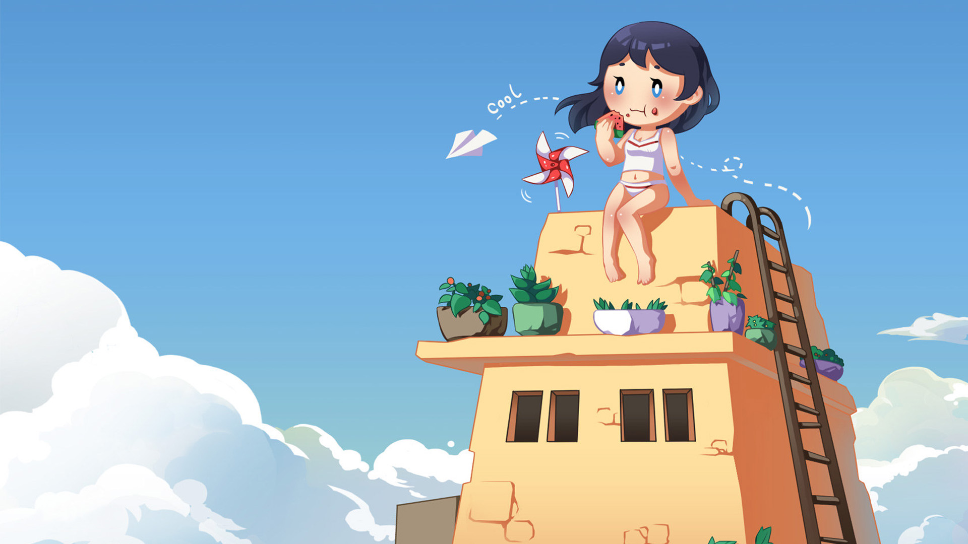 ['蓝色天空 桌面壁纸 高清 蓝天白云 唯美 自然风景 清新 大气']