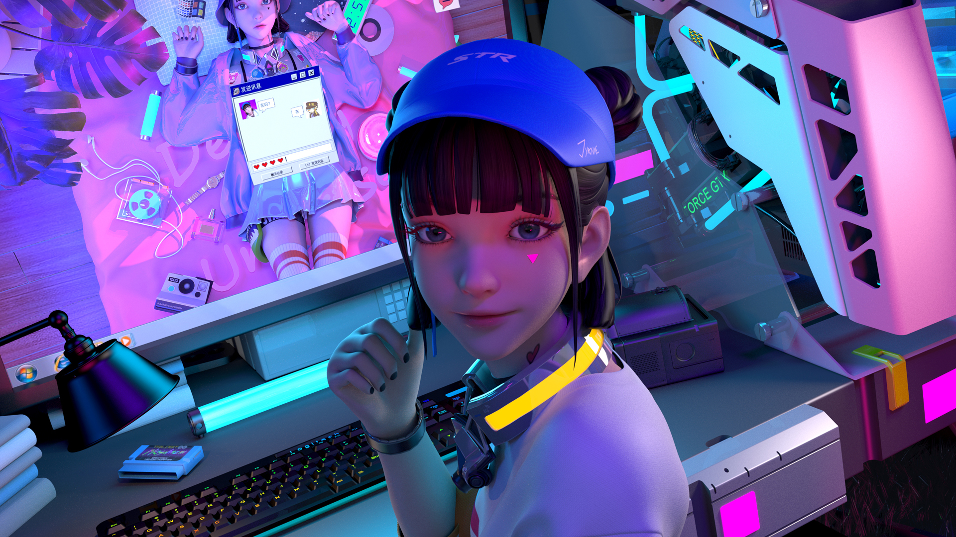 ['集原美 电玩少女 超清2K动漫壁纸']