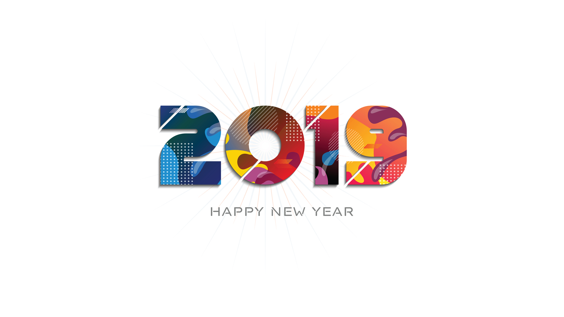 ['2019新年快乐 艺术字 个性 壁纸']