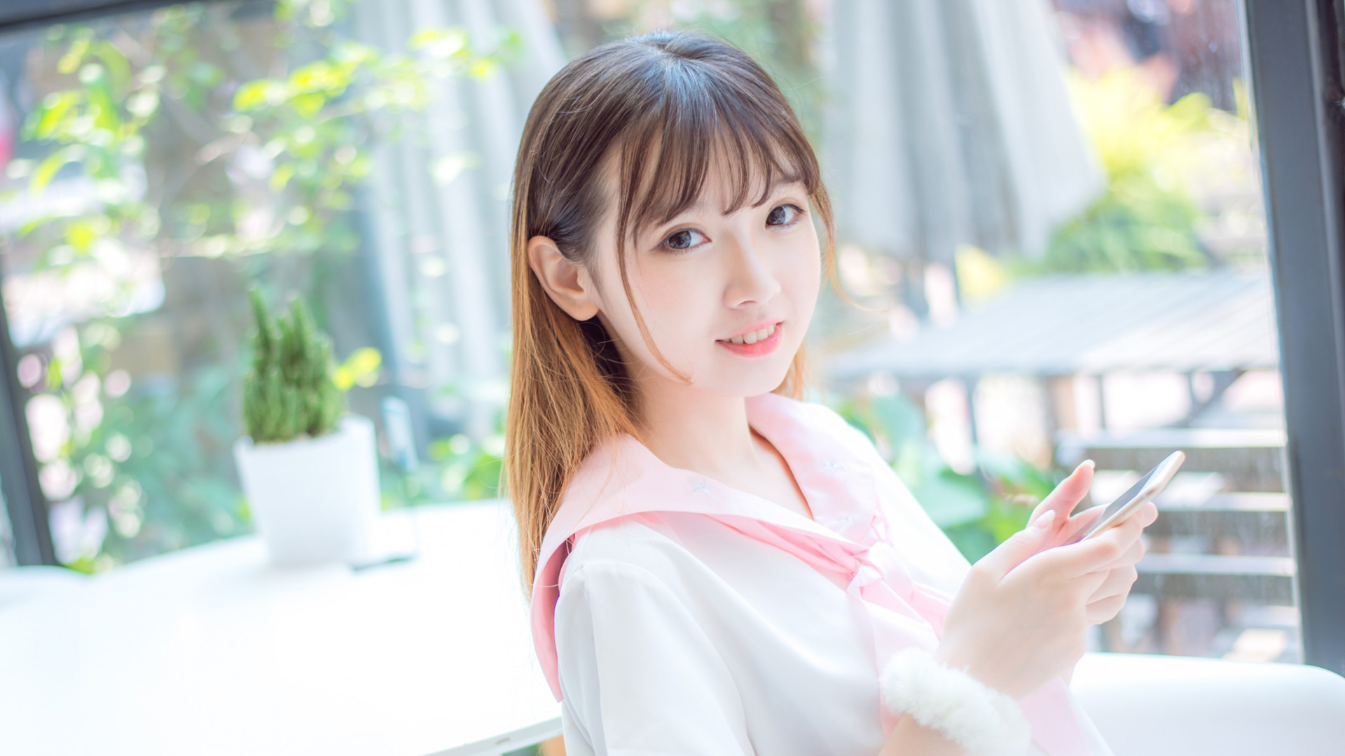 ['清纯可爱女生 桌面壁纸 高清小清新 校花写真']