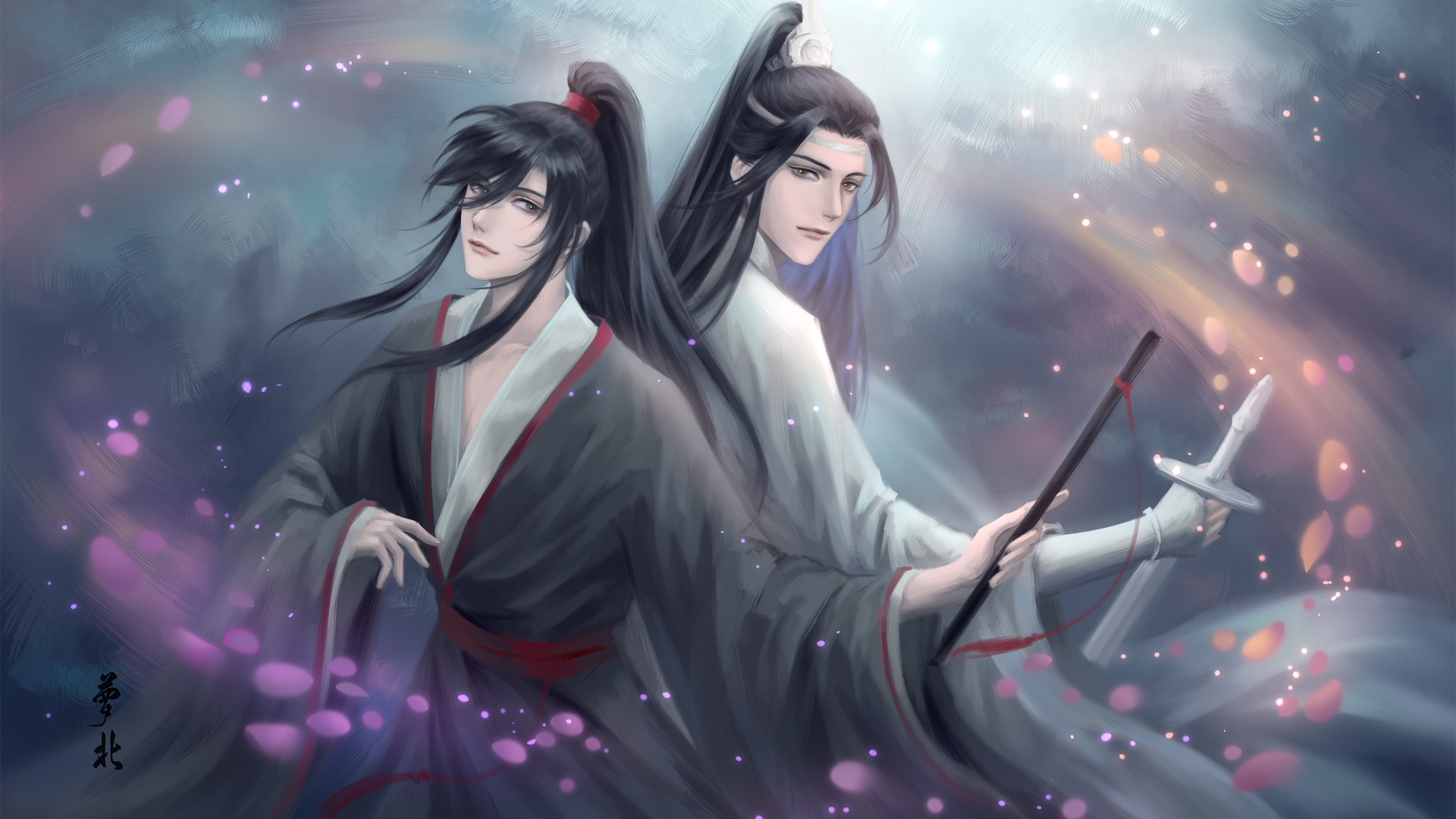 ['魔道祖师 魏无羡 高清壁纸 手绘图片']