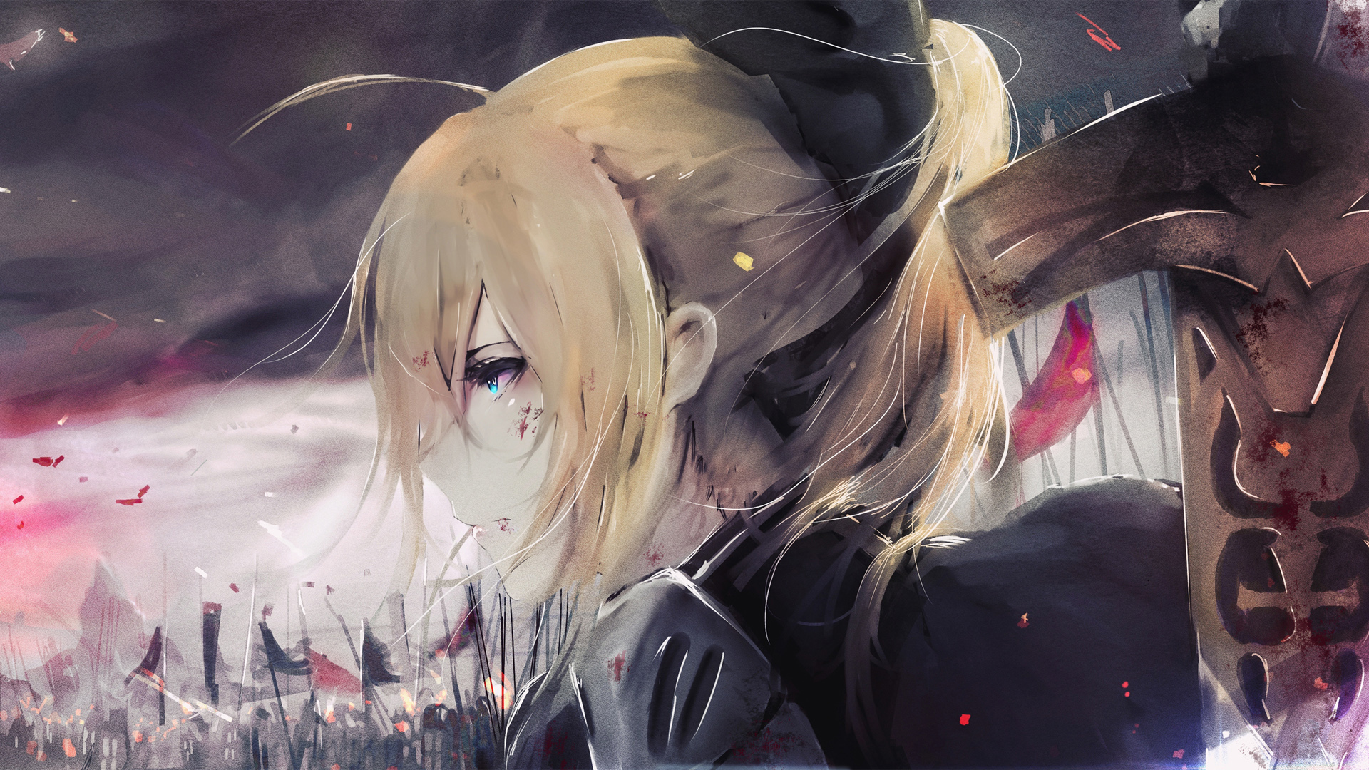 ['阿尔托莉雅·潘德拉贡 Saber Fate 壁纸 高清下载']