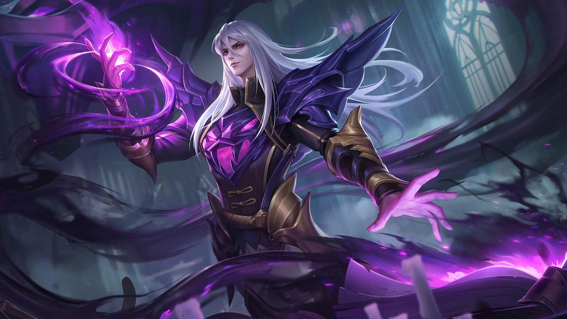 ['王者荣耀 司马懿 暗渊魔法 高清壁纸 皮肤特效 免费']