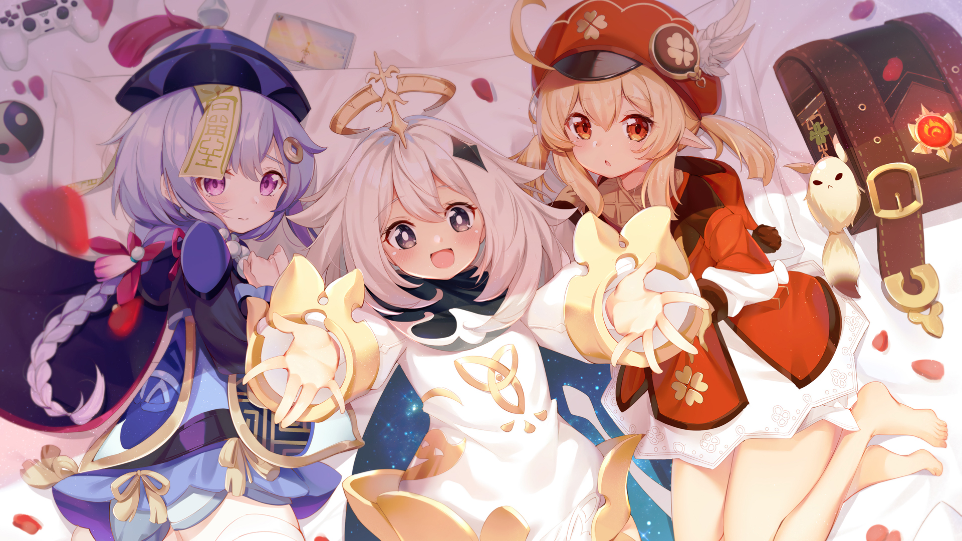 ['原神 可爱三个小女孩 壁纸 高清 4K']