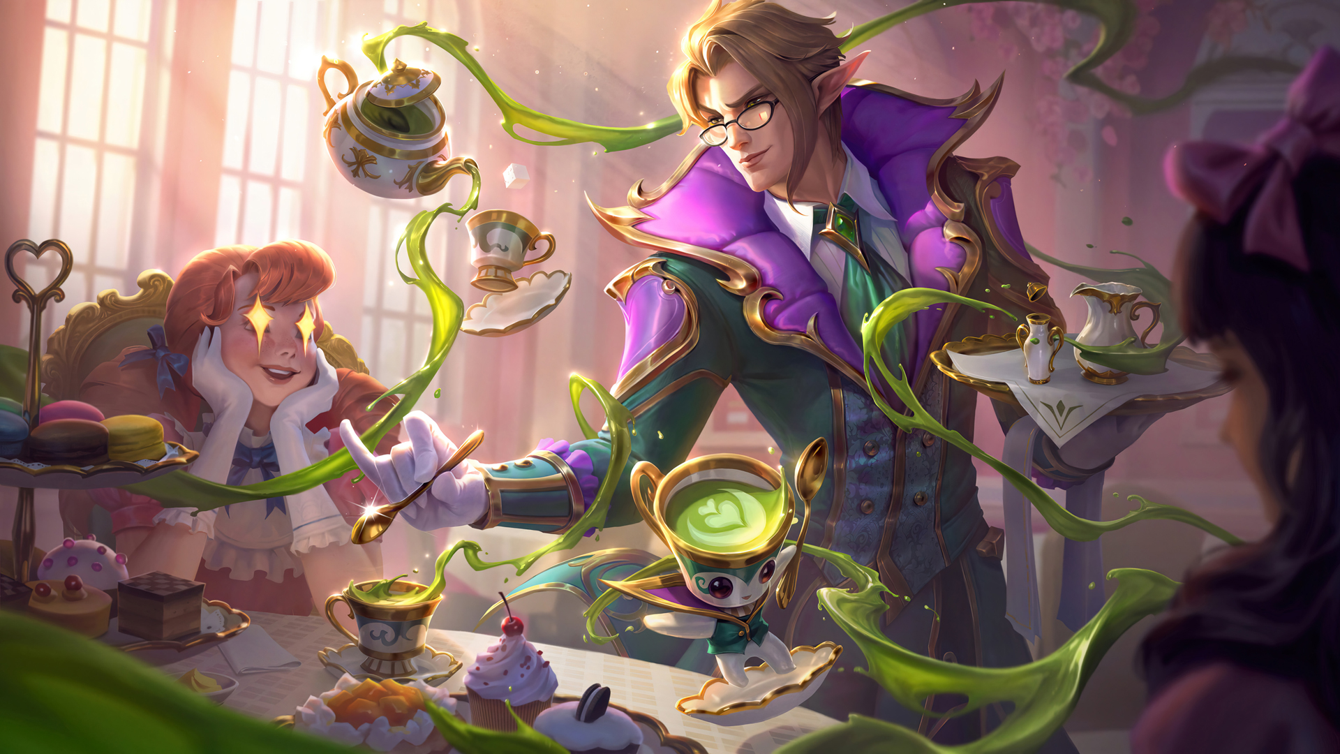 ['LOL 英雄联盟 猩红收割者 咖啡管家 弗拉基米尔 高清壁纸']