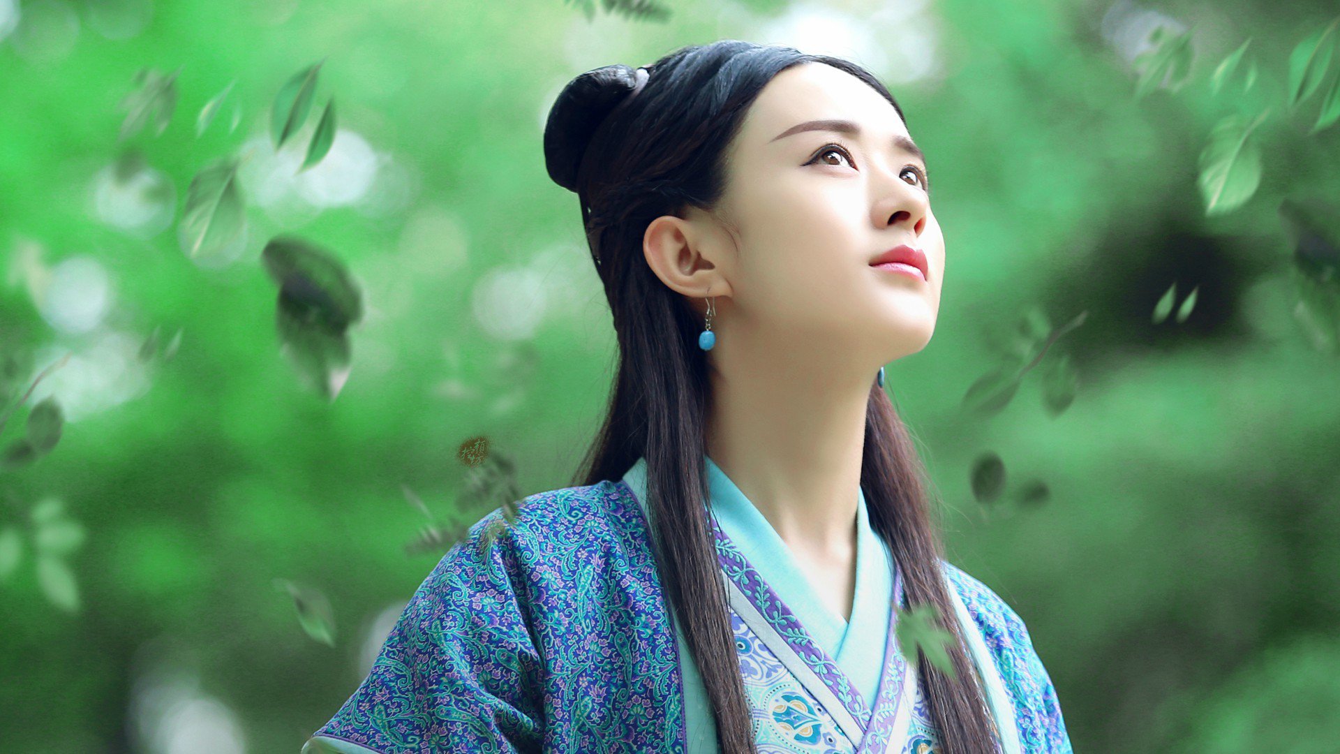 ['赵丽颖 唯美古装 壁纸 清新 桌面']