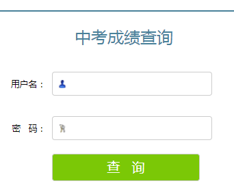 南阳中考成绩查询网页截图