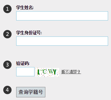 安徽省中小学学生学籍号查询网】网页截图