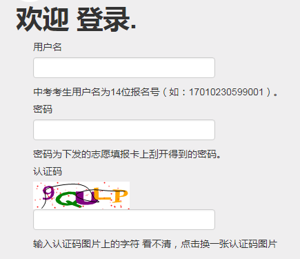 南昌市中招学考信息系统网页截图