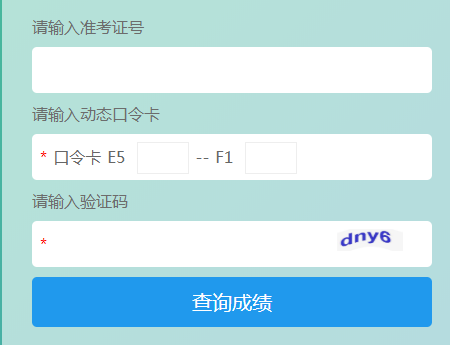 徐州市中考服务平台中考成绩查询网页截图