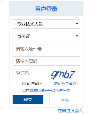 济宁市专业技术人员继续教育管理服务平台登录网页截图